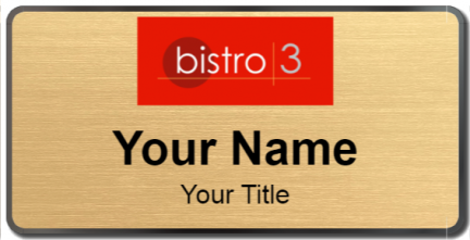 Custom name badges for Bistro