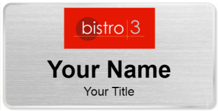 Custom name badges for Bistro