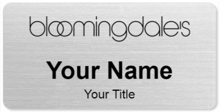Custom name badges for Bloomingdales