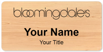 Custom name badges for Bloomingdales