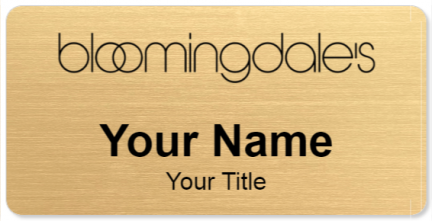 Custom name badges for Bloomingdales