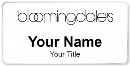 Custom name badges for Bloomingdales