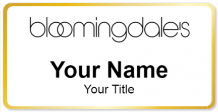 Custom name badges for Bloomingdales