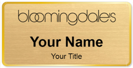 Custom name badges for Bloomingdales