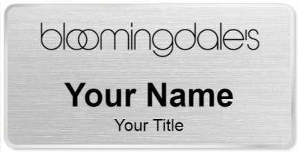 Custom name badges for Bloomingdales