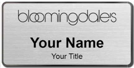Custom name badges for Bloomingdales