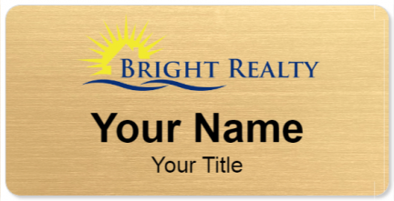 Custom name badges for Bright Realty