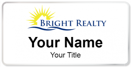 Custom name badges for Bright Realty
