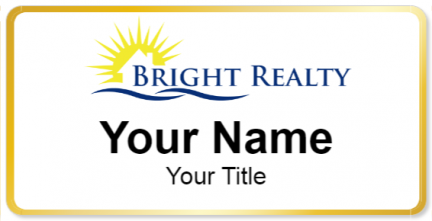Custom name badges for Bright Realty