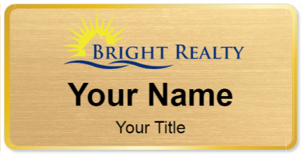 Custom name badges for Bright Realty