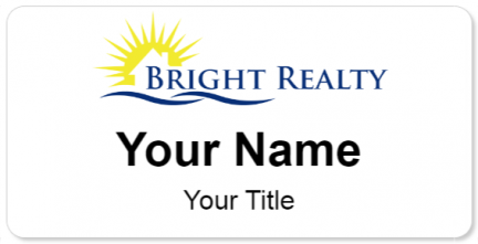 Custom name badges for Bright Realty