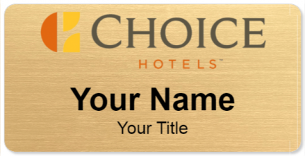 Custom name badges for Choice Hotels