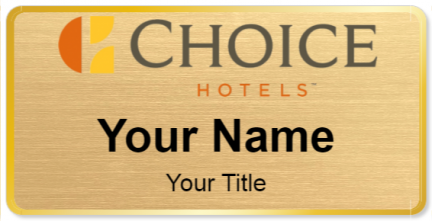 Custom name badges for Choice Hotels