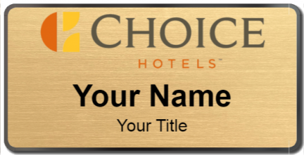 Custom name badges for Choice Hotels