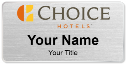 Custom name badges for Choice Hotels