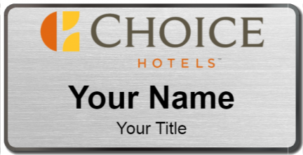 Custom name badges for Choice Hotels