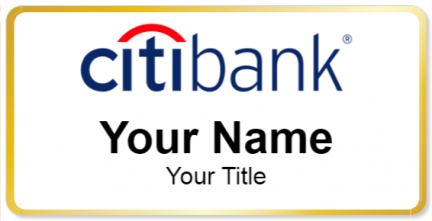 Custom name badges for Citibank