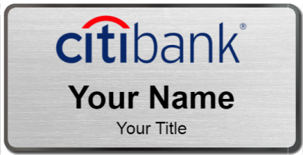 Custom name badges for Citibank