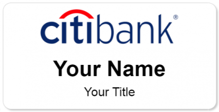 Custom name badges for Citibank