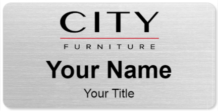 Custom name badges for City Furniture