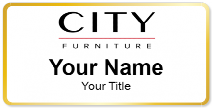 Custom name badges for City Furniture