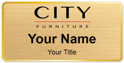 Custom name badges for City Furniture