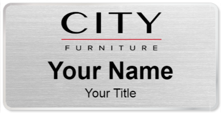 Custom name badges for City Furniture