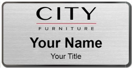Custom name badges for City Furniture