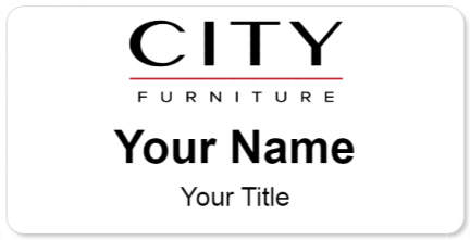 Custom name badges for City Furniture