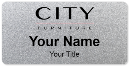 Custom name badges for City Furniture