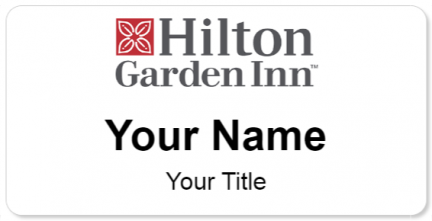 Custom name badges for Hilton Garden Inn