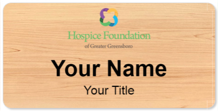 Custom name badges for Hospice Foundation