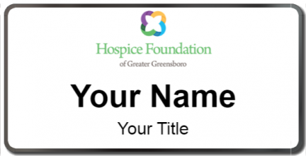 Custom name badges for Hospice Foundation