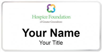 Custom name badges for Hospice Foundation