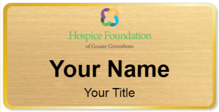 Custom name badges for Hospice Foundation