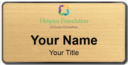 Custom name badges for Hospice Foundation