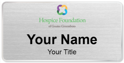 Custom name badges for Hospice Foundation