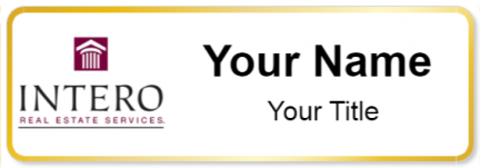 Custom name badges for Intero Real Estate