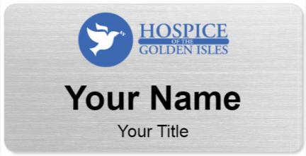 Custom name badges for Hospice Golden Isles