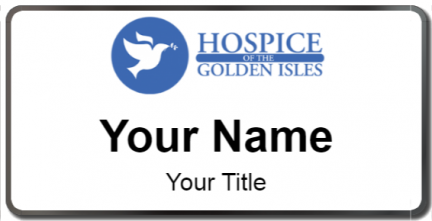 Custom name badges for Hospice Golden Isles
