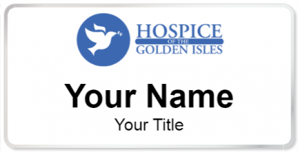 Custom name badges for Hospice Golden Isles
