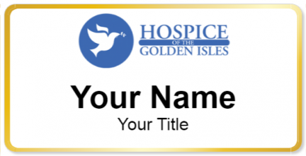 Custom name badges for Hospice Golden Isles