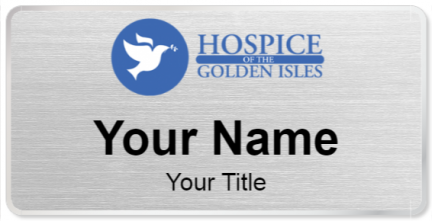 Custom name badges for Hospice Golden Isles