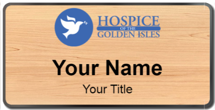Custom name badges for Hospice Golden Isles