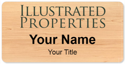 Custom name badges for Illustrated Properties