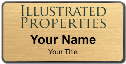 Custom name badges for Illustrated Properties