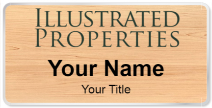 Custom name badges for Illustrated Properties