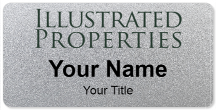 Custom name badges for Illustrated Properties