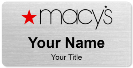 Custom name badges for Macys
