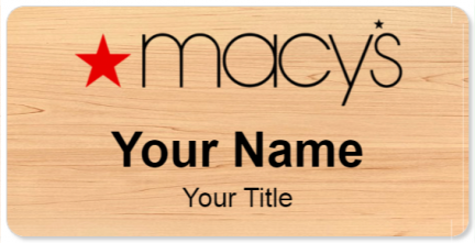 Custom name badges for Macys
